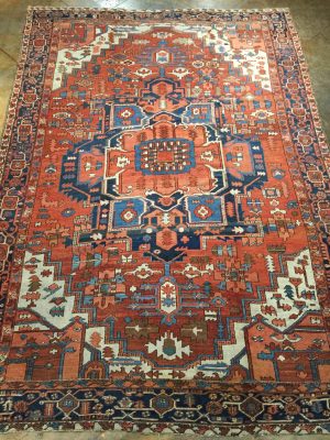 Antique Heriz or Serapi from Northwestern Part of Iran or Persia. 11'2"x20'2"